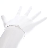 Dámsky strieborný náramok so srdiečkom