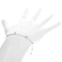 Dámsky strieborný náramok so zirkónmi