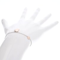 Dámsky strieborný náramok so srdiečkom