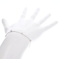 Dámsky strieborný náramok so srdiečkom