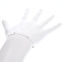 Dámsky strieborný náramok so srdiečkom