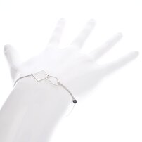 Dámsky strieborný náramok so srdiečkom