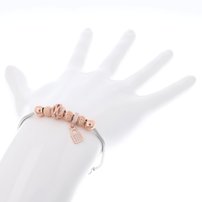 Dámsky strieborný náramok so zámkom