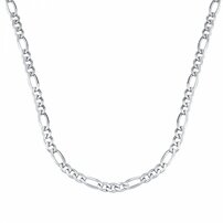 Retiazka strieborná - Figaro šírka 3,5 mm