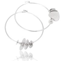 Náušnice strieborné - kruhy