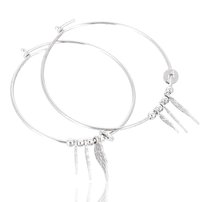 Náušnice strieborné - kruhy