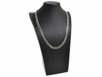 Retiazka strieborná - Pancier, šírka 4 mm