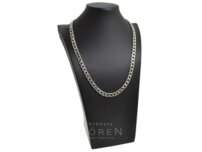 Retiazka strieborná - Pancier, šírka 1 mm