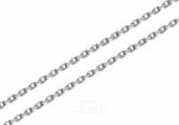 Retiazka strieborná - Anker, šírka 1,5 mm ródiovaná